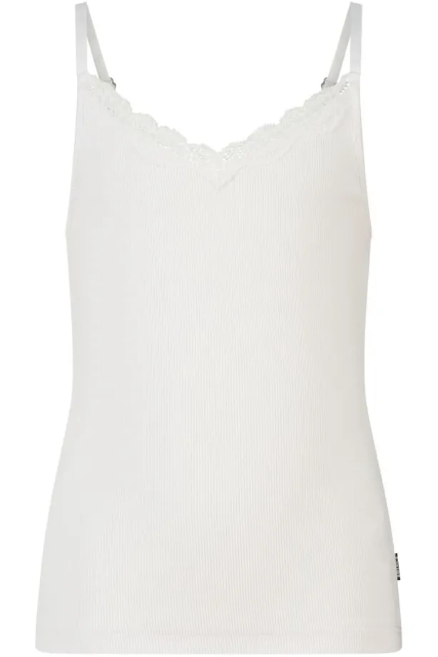 Singlet Grace JR singlet met kanten halslijn en verstelbare bandjes