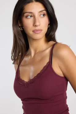 Singlet Grace singlet met kant en verstelbare bandjes