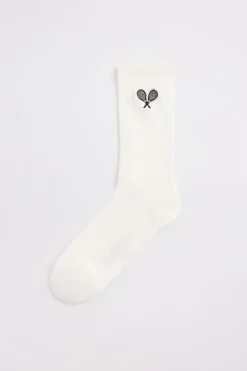 Sokken Thabo Fun hoge sokken met embroidery detail