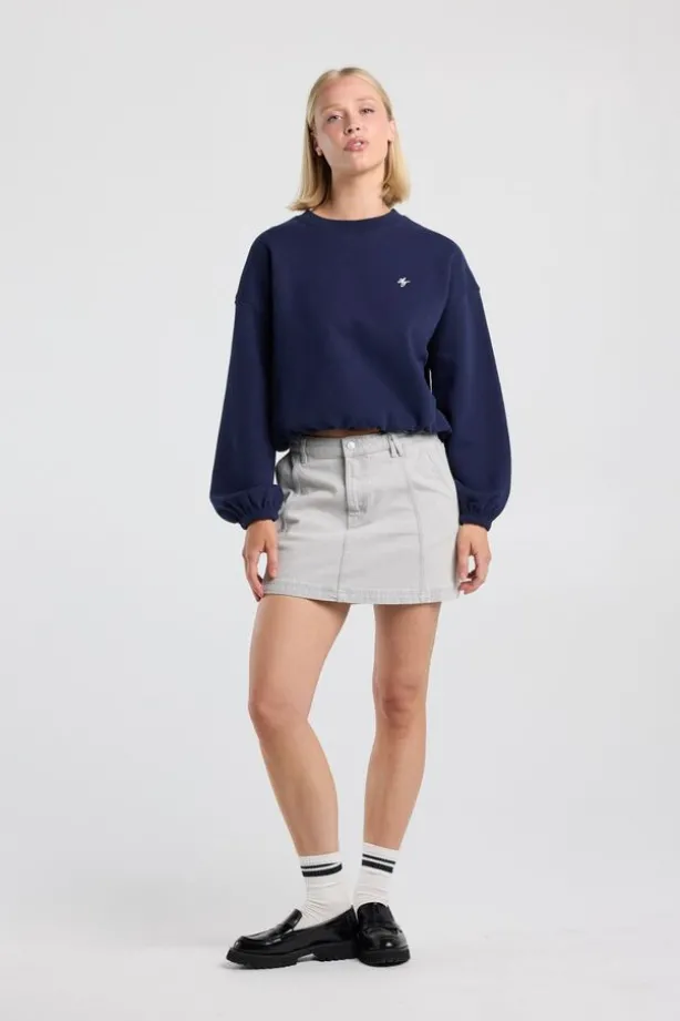 Sweater Safia sweater met balloon shape en front print