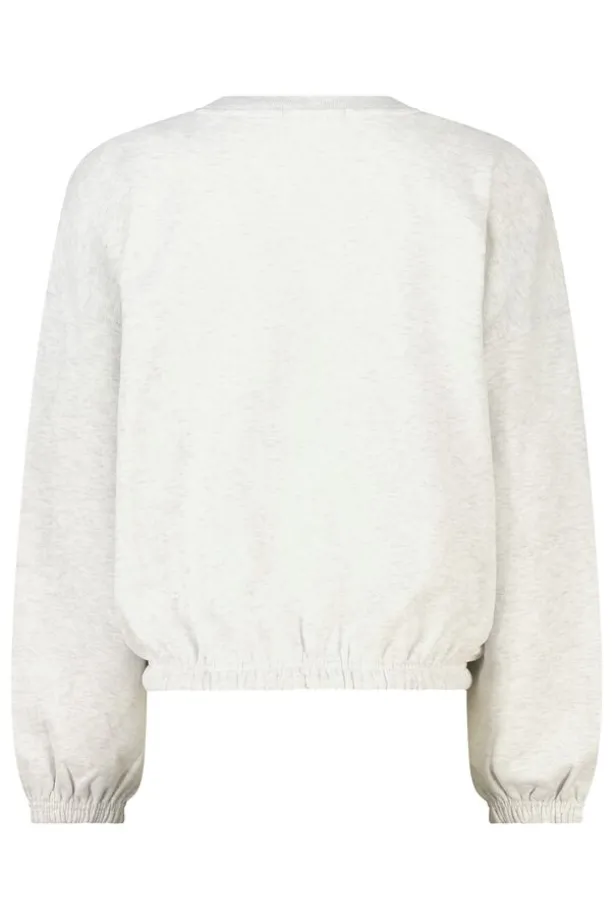 Sweater Safia sweater met balloon shape en front print