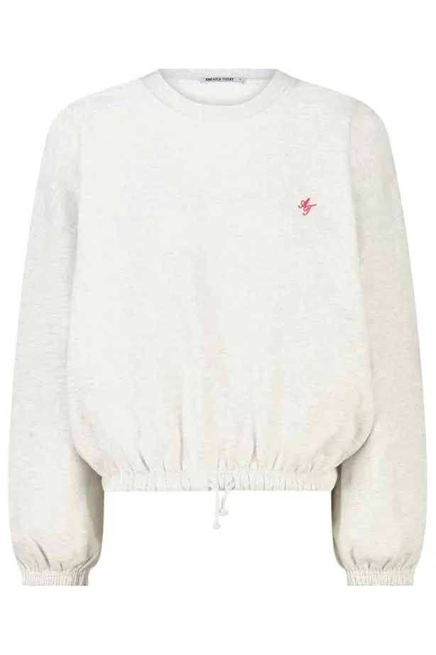 Sweater Safia sweater met balloon shape en front print