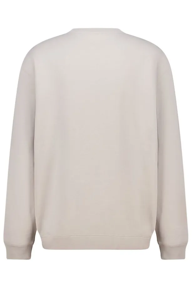 Sweater Sealey Crew Crewneck sweater met relaxed fit en tonale patch