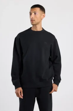 Sweater Sealey Crew Crewneck sweater met relaxed fit en tonale patch