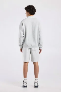 Sweater Sidney half zip sweater met half zip en relaxed fit