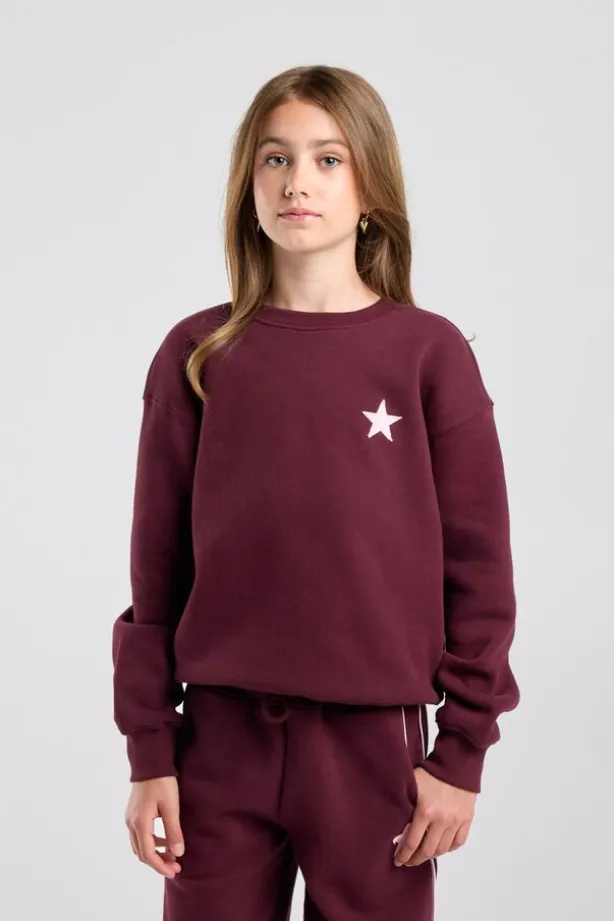 sweater Stazie Jr oversized sweater met front en back patch