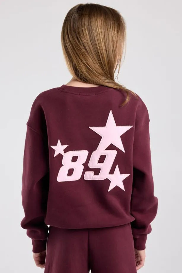 sweater Stazie Jr oversized sweater met front en back patch
