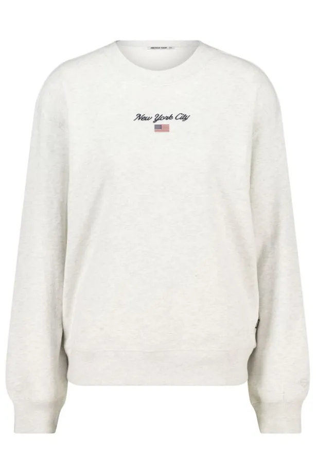 Sweater Suzie Sweater met ronde hals en borduursel