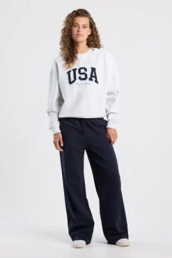 Sweat Senna Sweater met New York City en USA print