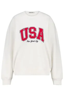 Sweat Senna Sweater met New York City en USA print