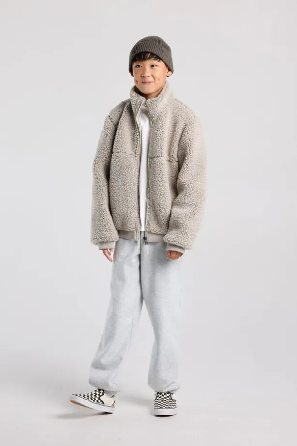 Teddy vest Bodhi Jr gevoerd teddy vest met aantrekkoorden