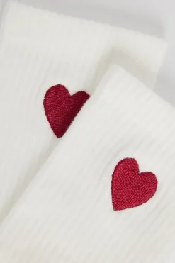 Thabo Fun sokken hoge sokken met ribstructuur en embroidery