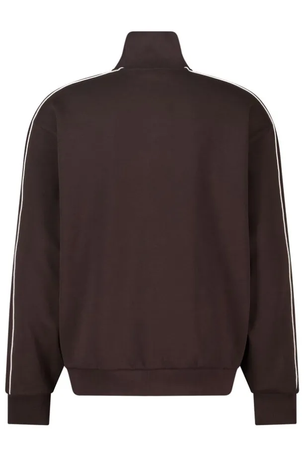 Track jacket Bobby relaxed fit track jacket met piping details