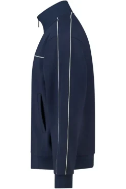 Track jacket Bobby relaxed fit track jacket met piping details