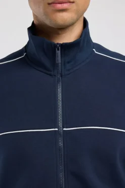 Track jacket Bobby relaxed fit track jacket met piping details