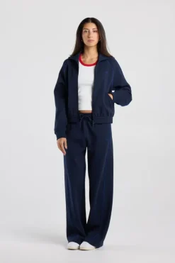 Track jacket Suna oversized track jacket met opstaande kraag