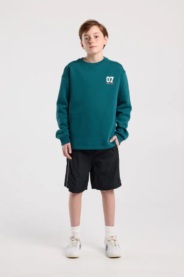 Track short Nessie Jr elastische taille met ritszak achter