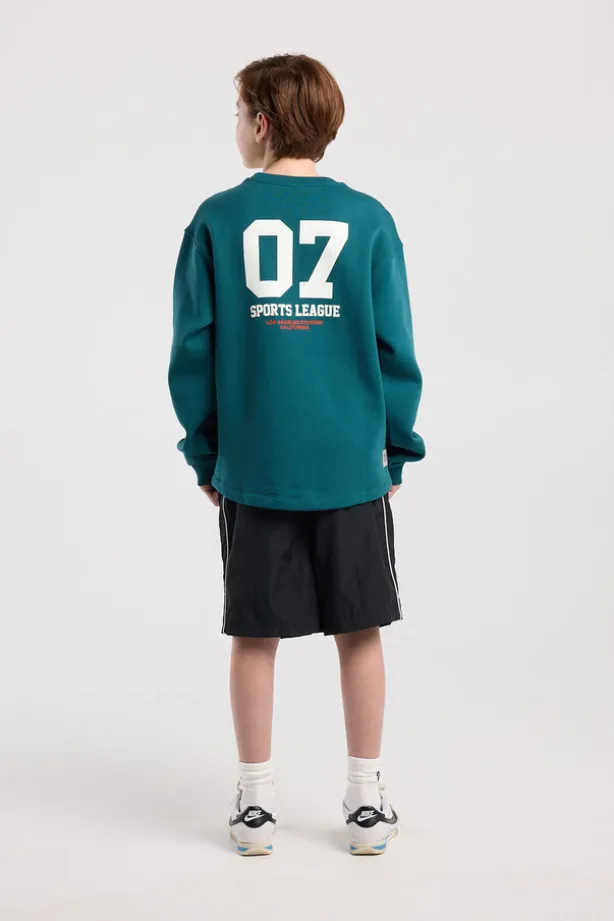 Track short Nessie Jr elastische taille met ritszak achter