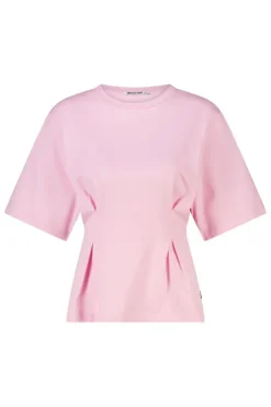 T-shirt Edia fitted T-shirt met wijde mouwen