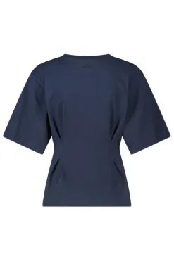 T-shirt Edia fitted T-shirt met wijde mouwen
