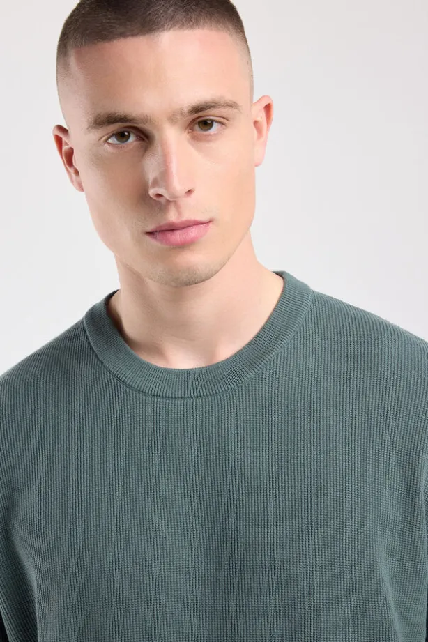 T-shirt Edison relaxed fit T-shirt met ruimere pasvorm