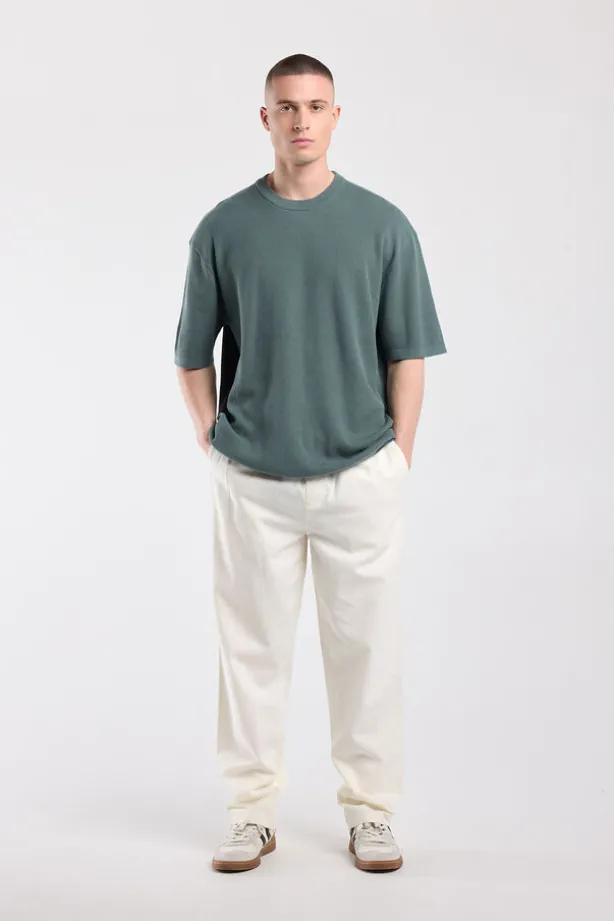 T-shirt Edison relaxed fit T-shirt met ruimere pasvorm