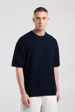 T-shirt Edison relaxed fit T-shirt met ruimere pasvorm