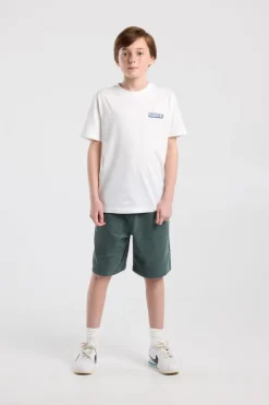 T-shirt Edson Jr regular fit met print voor en achter