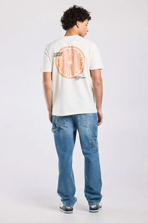 T-shirt Edson t-shirt met artwork print en regular fit