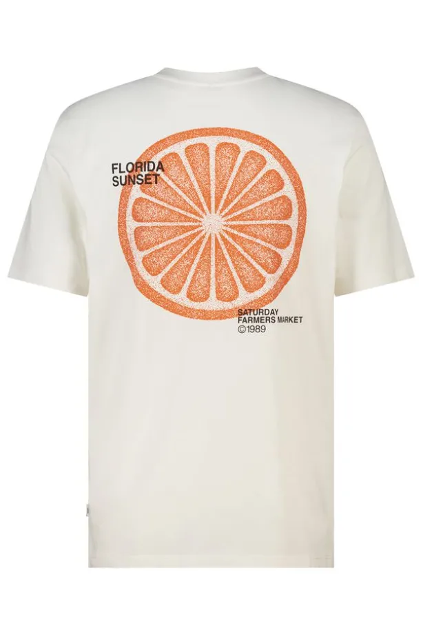 T-shirt Edson t-shirt met artwork print en regular fit