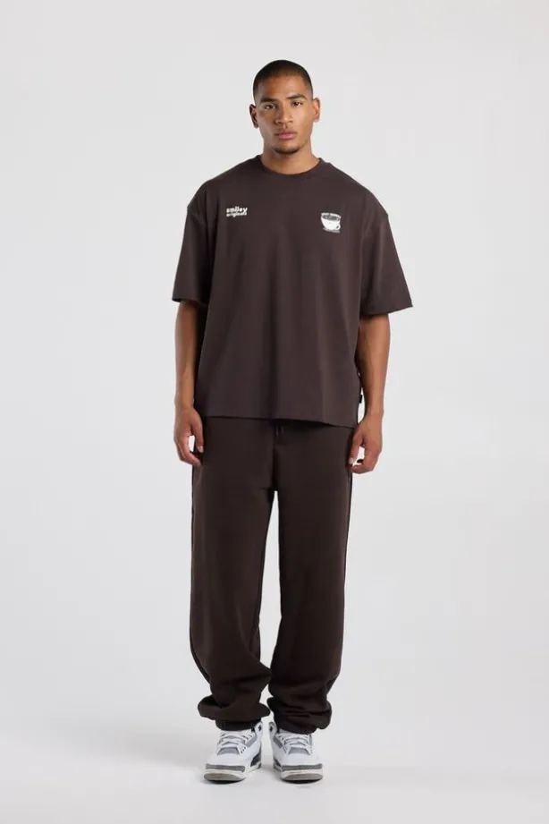 T-shirt Edwin boxy fit t-shirt met Smiley ™ artwork
