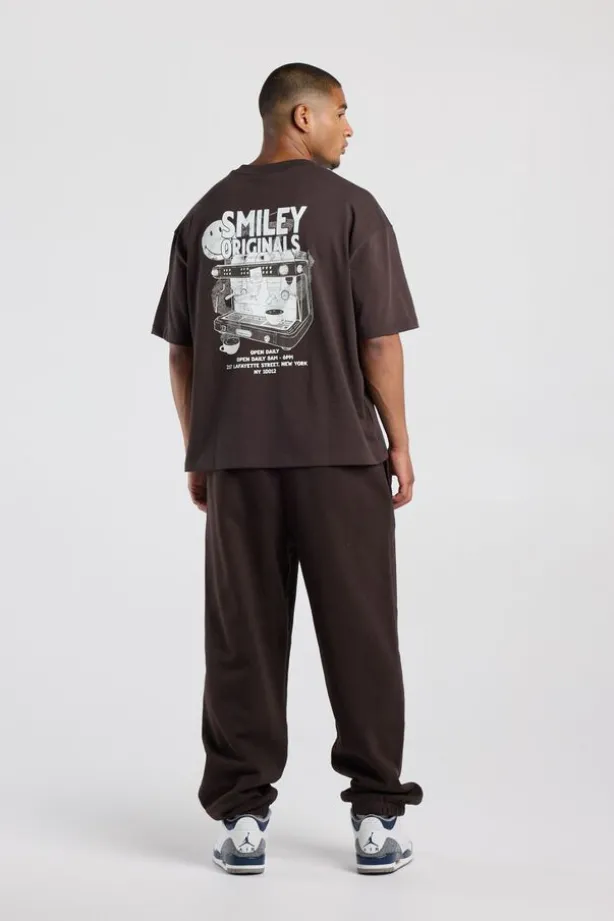 T-shirt Edwin boxy fit t-shirt met Smiley ™ artwork