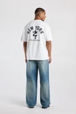T-shirt Eelco relaxed fit T-shirt met ronde hals
