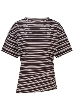 T-shirt Effie t-shirt met boothals en schuine zoom