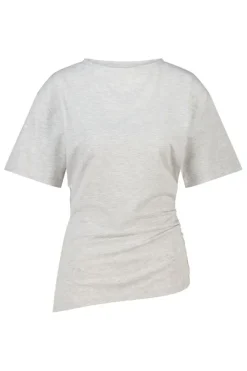 T-shirt Effie t-shirt met boothals en schuine zoom