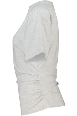 T-shirt Effie t-shirt met boothals en schuine zoom