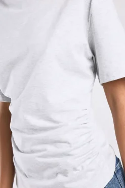 T-shirt Effie t-shirt met boothals en schuine zoom