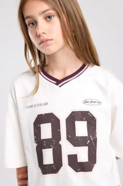T-shirt Elba Jr oversized boxy t-shirt met front prints