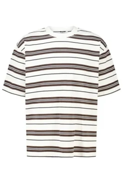 T-shirt Eldon loose fit t-shirt met strepen
