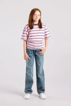 T-shirt Eleni Jr gestreept slim fit t-shirt