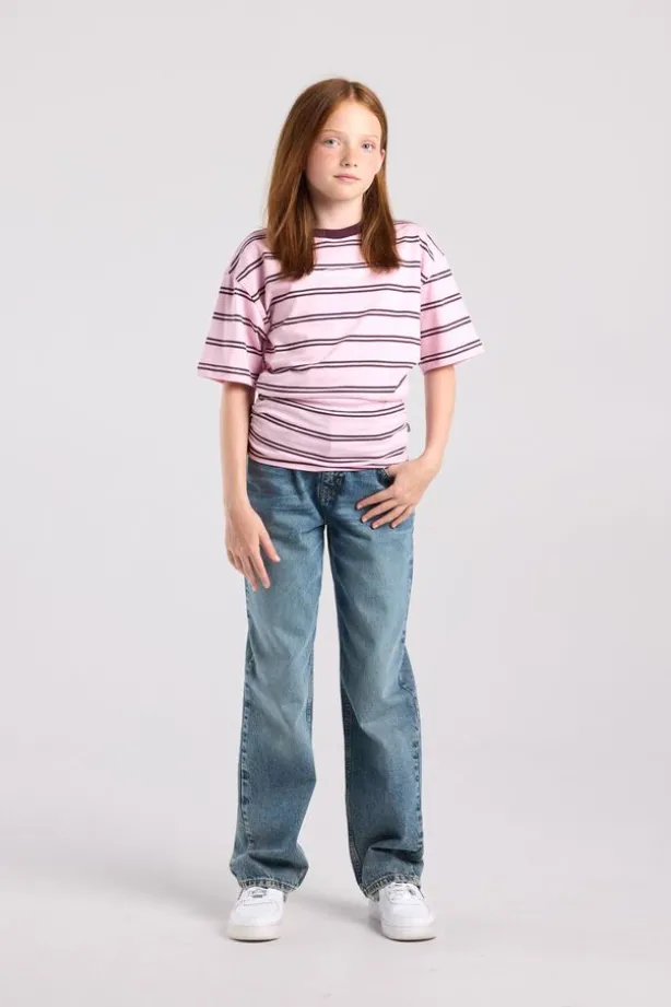 T-shirt Eleni Jr gestreept slim fit t-shirt