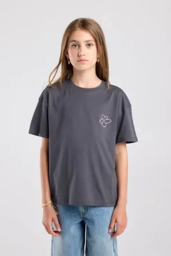 T-shirt Elira Jr loose fit T-shirt met borst- en rugprint