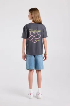 T-shirt Elira Jr loose fit T-shirt met borst- en rugprint