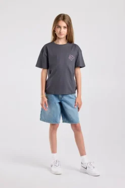 T-shirt Elira Jr loose fit T-shirt met borst- en rugprint