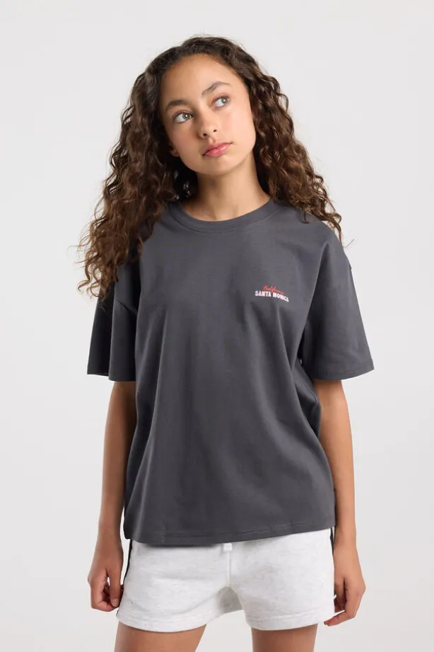 T-shirt Ellinor Jr loose fit t-shirt van biologisch katoen met print