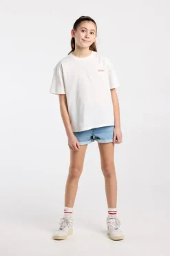 T-shirt Ellinor Jr loose fit t-shirt van biologisch katoen met print