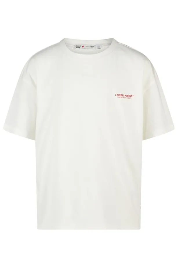 T-shirt Ellinor Jr loose fit t-shirt van biologisch katoen met print