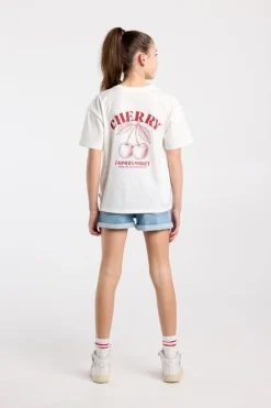 T-shirt Ellinor Jr loose fit t-shirt van biologisch katoen met print