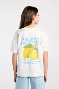 T-shirt Ellinor Jr loose fit t-shirt van biologisch katoen met print