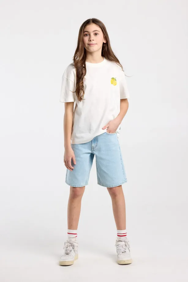 T-shirt Ellinor Jr loose fit t-shirt van biologisch katoen met print